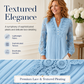 🌸 Elegante Dames Top Met V-Hals & Kanten Details – Comfortabele Lange Mouwen