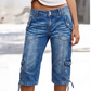 👖 Dames Capri Jeans Met Rechte Pijpen – Comfortabele Pasvorm & Tijdloze Stijl