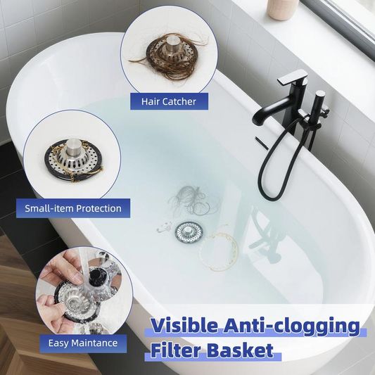 ✨ Roestvrijstalen Gootsteenfilter – Houdt Etensresten Tegen & Laat Water Gemakkelijk Doorstromen | Praktische Keukenhulp