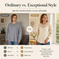 🌸 Dames Top met Kanten Details – Elegant Patchwork, Luchtige Stof & Comfortabele Losse Pasvorm