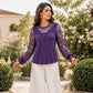 🌸 Dames Top met Kanten Details – Elegant Patchwork, Luchtige Stof & Comfortabele Losse Pasvorm