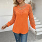 🌸 Dames Top met Kanten Details – Elegant Patchwork, Luchtige Stof & Comfortabele Losse Pasvorm