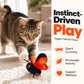 🐱 Interactief Bewegend Vlinderspeeltje voor Katten – Fladderende Vlinder, Stimuleert Jachtinstinct & Houdt Katten Actief 🦋