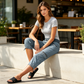 👖 Dames Cargo Capri Broek met Hoge Taille – Comfortabele Pasvorm, Praktische Zakken & Casual Stijl ✨