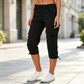 👖 Dames Cargo Capri Broek met Hoge Taille – Comfortabele Pasvorm, Praktische Zakken & Casual Stijl ✨