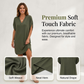 ☀️ Dames Zomerjurk met V-Hals & Vleermuismouwen – Luchtig, Comfortabel en Elegant Voor Elke Dag 👗