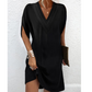 ☀️ Dames Zomerjurk met V-Hals & Vleermuismouwen – Luchtig, Comfortabel en Elegant Voor Elke Dag 👗