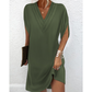 ☀️ Dames Zomerjurk met V-Hals & Vleermuismouwen – Luchtig, Comfortabel en Elegant Voor Elke Dag 👗
