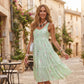 🌸 Mouwloze Midi-Jurk voor Dames – Ronde Hals & Gelaagde Details | Elegante Pasvorm voor Zomer, Dagelijks Gebruik & Feestjes ✨