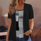 🌸 Dames Top met Tweedelig Effect – Modern Kleurblok Design, Luchtig & Makkelijk te Combineren