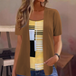 🌸 Dames Top met Tweedelig Effect – Modern Kleurblok Design, Luchtig & Makkelijk te Combineren