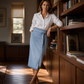 ✨ Vintage Denim Wikkelrok voor Dames – Verstelbare Zijstrik & Midi-Lengte | Comfortabel, Elegant & Makkelijk Te Combineren 👗
