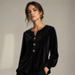 🍂 Elegante Fluwelen Top voor Dames – Zachte Stof, Mooie Afwerking & Veelzijdig Te Combineren | Perfect voor het Najaar