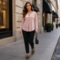 🍂 Elegante Fluwelen Top voor Dames – Zachte Stof, Mooie Afwerking & Veelzijdig Te Combineren | Perfect voor het Najaar