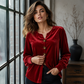 🍂 Elegante Fluwelen Top voor Dames – Zachte Stof, Mooie Afwerking & Veelzijdig Te Combineren | Perfect voor het Najaar