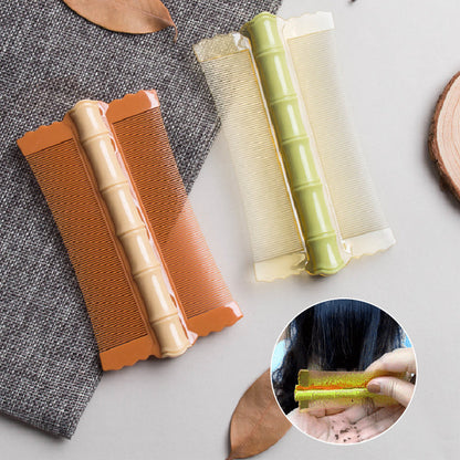 ✨ 1+1 GRATIS – Fijne Tanden Kam voor Volwassenen, Kinderen & Huisdieren | Dubbele Kamwerking met Comfortabel Bamboe Handvat