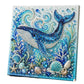 🐚 DIY Kunstparel Schilderpakket – Oceaan Thema met 8 Ontwerpen | 3D Textuur & Zelfklevend Canvas voor Creatief Ontspannen ✨