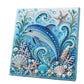 🐚 DIY Kunstparel Schilderpakket – Oceaan Thema met 8 Ontwerpen | 3D Textuur & Zelfklevend Canvas voor Creatief Ontspannen ✨