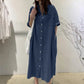 🔥 Bestseller is Terug! 👗 ZOMERUITVERKOOP – 70% KORTING! Tencel Denim Jurk voor Dames – Zacht, Slank & Comfortabel ✨