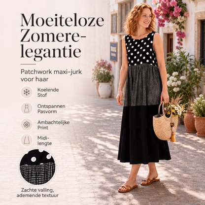 🍂Grote Zomeruitverkoop – 62% KORTING! 👗 Elegante Stippenjurk voor Dames – Luchtig, Comfortabel & Tijdloos | Zolang de Voorraad Strekt ✨