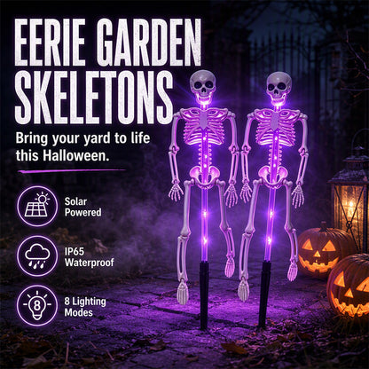 🎃 Vroege Halloween Aanbieding – 60% KORTING! 💀 Solar Skeletlampen voor de Tuin – Lichtgevende Halloween Decoratie Zonder Kabels ✨