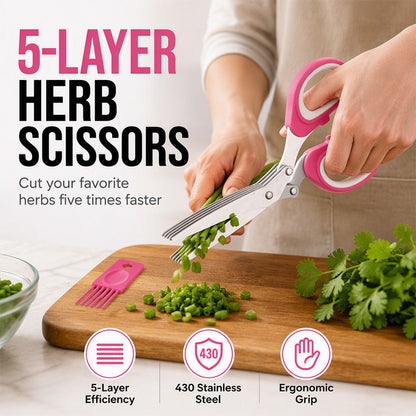 ✂️ Slimme Kruidenkeukenschaar – Hak Kruiden 5x Sneller | Multifunctionele Keukenschaar voor Snel en Makkelijk Koken 🌿