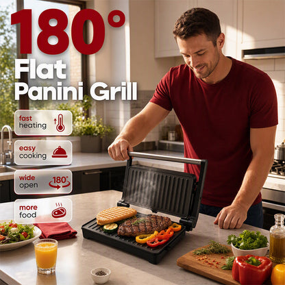 🥪 TIJDELIJK 68% KORTING – 2-in-1 Sandwichmaker & Tafelgrill | Snel Grillen, Toasten & Bereiden voor Elke Maaltijd 🍳