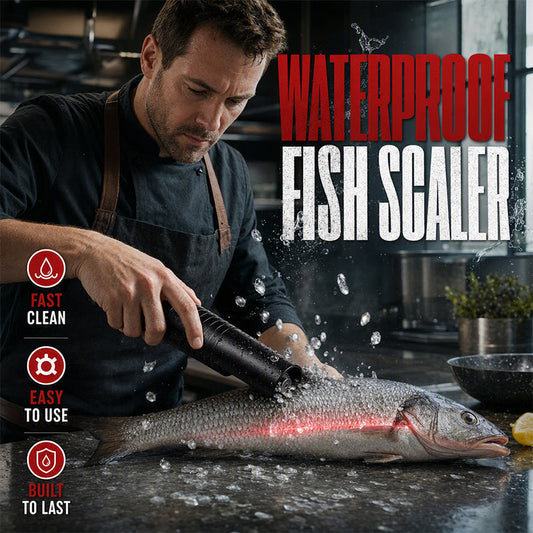 🐟 60% KORTING! Elektrische Vissenschilmachine – Snel & Makkelijk Vis Ontschubben | Waterdicht & Minder Rommel in de Keuken