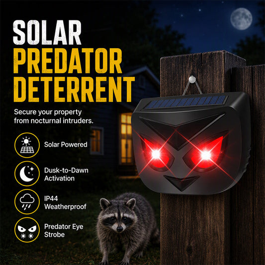 🔥 KOOP 1 KRIJG 1 GRATIS! 🌞 Zonne-energie Dierenverjager – Bescherm Je Tuin Zonder Kabels of Batterijen | Met Knipperende LED-Lampjes ✨
