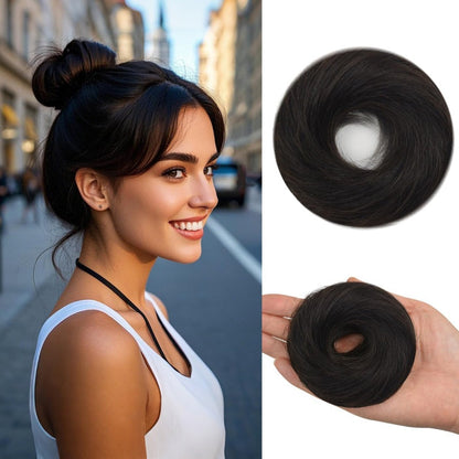 🎀 1+1 GRATIS!! Opsteekhaar Scrunchie – In Een Paar Seconden Een Volle Knot | 7 Kleuren | Makkelijk te Stylen