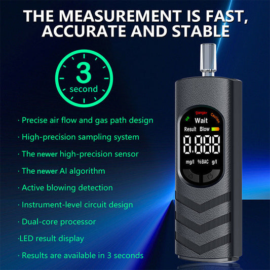 📢 50% KORTING! Oplaadbare Alcoholtester – Snelle Meting met LCD-Scherm | Compact & Handig voor Onderweg 🚗