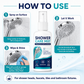 🚿 KOOP 2, KRIJG 1 GRATIS! Snelwerkende Douche-Ontkalkerspray – Helpt Kalkaanslag & Watervlekken Verwijderen | Fris & Schoon Resultaat ✨