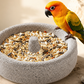 🐦 KOOP 2, KRIJG 1 GRATIS! 2-in-1 Vogelvoerbak & Snavelslijper van Vulkanisch Gesteente – Praktisch & Duurzaam voor in de Vogelkooi 🌋