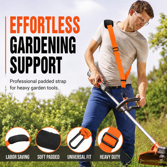 🛠️ 2+1 GRATIS! Comfortabele Draagriem voor Grasmaaiers & Trimmers – Minder Belasting op Armen & Schouders | Verstelbaar & Praktisch 🌿
