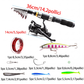 🎣 60% KORTING NU! 🧳 Complete visuitrusting – telescopisch, reisvriendelijk & praktische tas – perfect voor kamperen en wandelen 🌲
