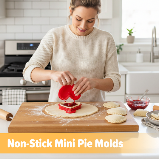 🎃 2+1 GRATIS – Mini Taartvormpjes met Antiaanbaklaag | Halloween, Kerst & Hartvorm | Voor Feestelijke Taartjes, Gebak & Desserts