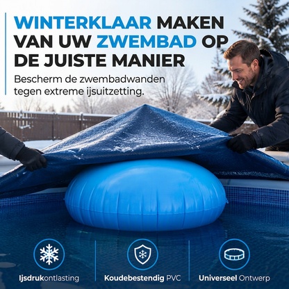 ❄️ 50% KORTING – Ronde Opblaasbare Winterluchtkussen voor Zwembaden | Helpt IJsdruk te Verminderen | Zwembadbeschermer voor de Winter