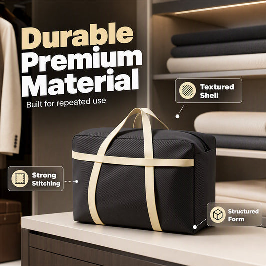 🧺 Grote Multifunctionele Opbergtas | Extra Grote Capaciteit voor Kleding, Dekens, Beddengoed & Meer | Praktisch, Ruimtebesparend & Makkelijk Mee te Nemen