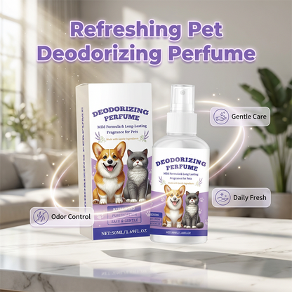 2+1 GRATIS – Deodoriserende Parfumspray voor Huisdieren | Verfrist de Vacht & Laat een Frisse Geur Achter