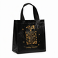 Zwarte kerstcadeautas van non-woven materiaal, feestelijke cadeauverpakkingszak 23x22x11cm