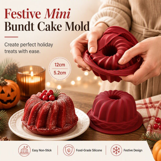 🍰 Antiaanbak Siliconen Chiffoncakevorm — Lossen Zonder Plakken · Geschikt voor Oven, Magnetron & Vaatwasser