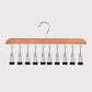 🎁 2+1 GRATIS! Multi-Clip Houten Hanger voor Kledingkastorganisatie – Eén hanger, meerdere kledingstukken! Creëer overzicht en bespaar ruimte ✅