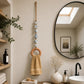 💧 2+1 GRATIS！！🏡 Decoratieve Handdoekhanger met Kralen & Houten Ring | Praktisch voor Keuken & Badkamer | Handig Ophangen met een Warme, Natuurlijke Look