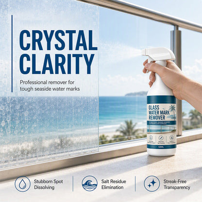 🪟 50% KORTING! Spray voor Watervlekken op Glas – Verwijdert Moeiteloos & Streepvrij | Voor Ramen, Douche & Meer ✨💧