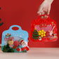 🎁 2+1 GRATIS – Kerstzakjes met Handvat – Eenvoudig Vullen, Sluiten & Meenemen – 50 Stuks per Pak