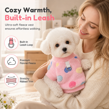 🐕 2+1 GRATIS – Warme Hondentrui met Geïntegreerde Riemring | Comfortabel voor Binnen & Buiten | Voor Koude Dagen