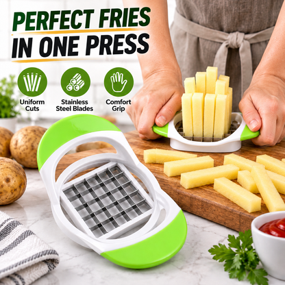 🍟 60% KORTING – Handmatige Frietsnijder | Snijd Aardappelen Snel & Gelijkmatig in Frietjes | Eenvoudig in Gebruik