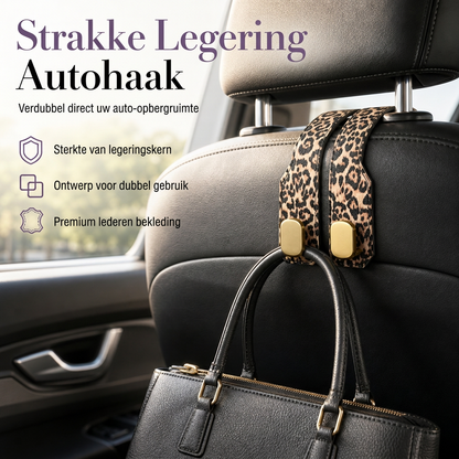 🚗 3+2 GRATIS – Tweezijdig te Gebruiken Autohaak & Organizer | Handige Opberger voor Tassen, Jassen & Kleine Spullen | Voor de Auto