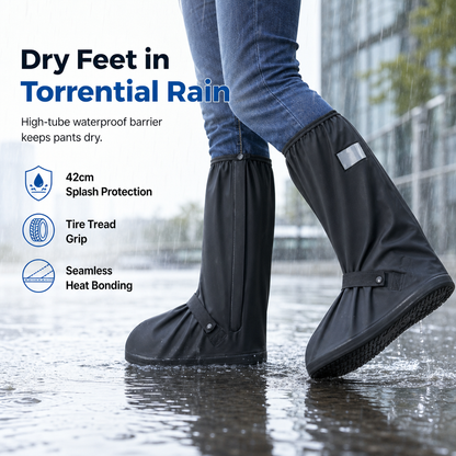 🌧️ 60% KORTING – Waterdichte Siliconen Regenhoezen voor Hoge Schoenen | Bescherming tegen Regen, Water & Vuil | Herbruikbaar & Makkelijk Mee te Nemen
