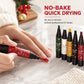 🎄💅 60% KORTING – Set van 6 Kerstnagellakpennen | Verschillende Kleuren voor Feestelijke Nail Art | Makkelijk Zelf te Gebruiken